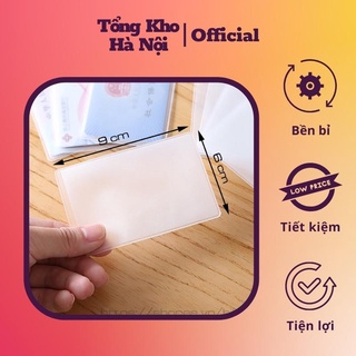 Bộ 8 vỏ bọc thẻ ngân hàng, bằng lái xe, căn cước giấy tờ chất liệu nhựa nhám cao cấp