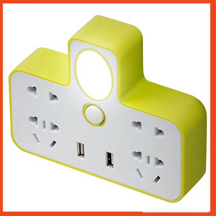 Ổ cắm điện đa năng có đèn ngủ và cổng usb