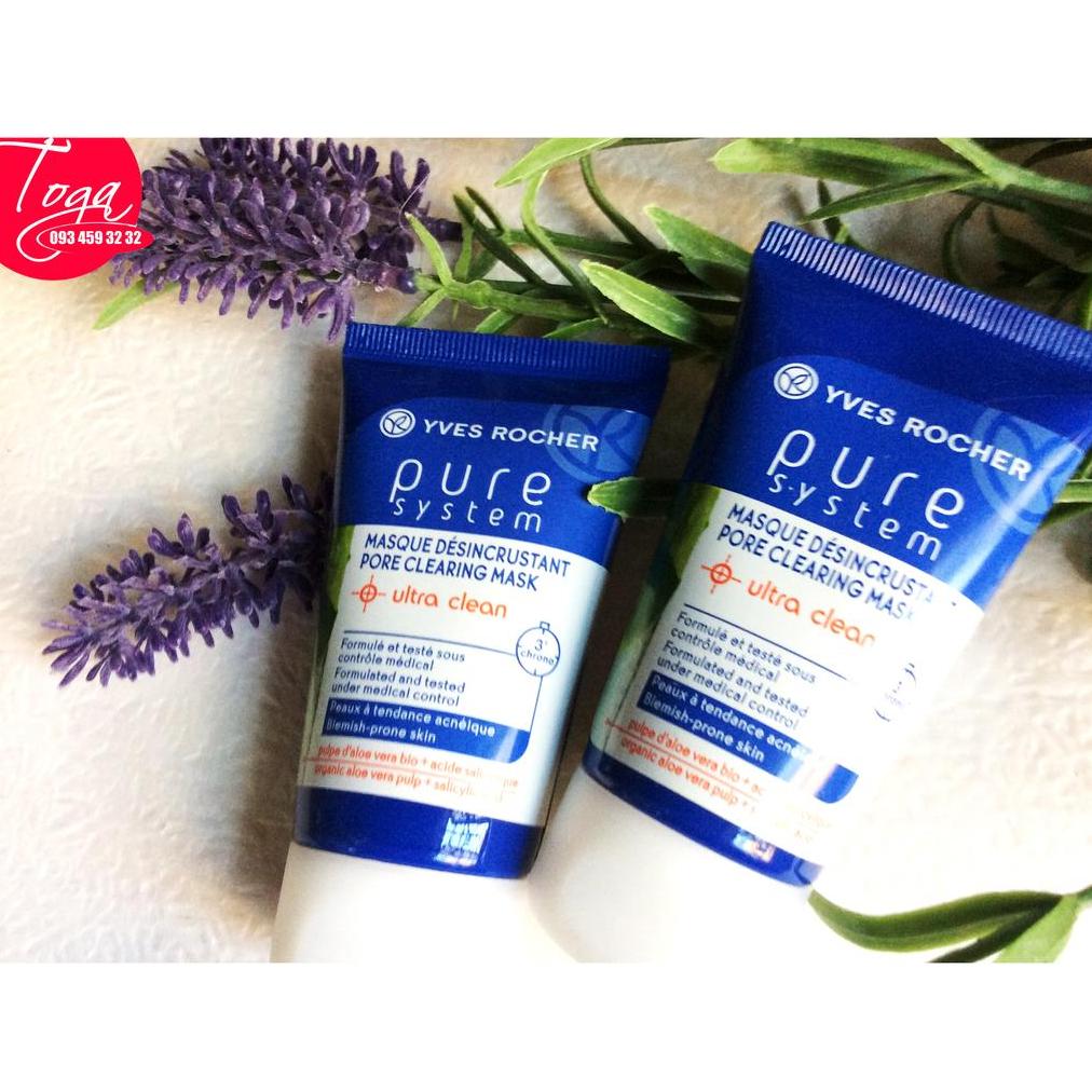 Mặt nạ hút dầu và giảm mụn đầu đen Pure System