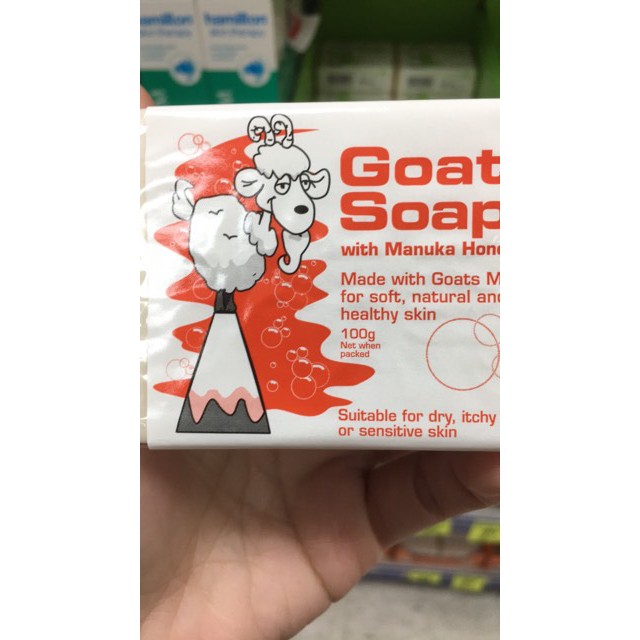 Bánh xà bông sữa dê tươi 100g của Goatsoap Úc