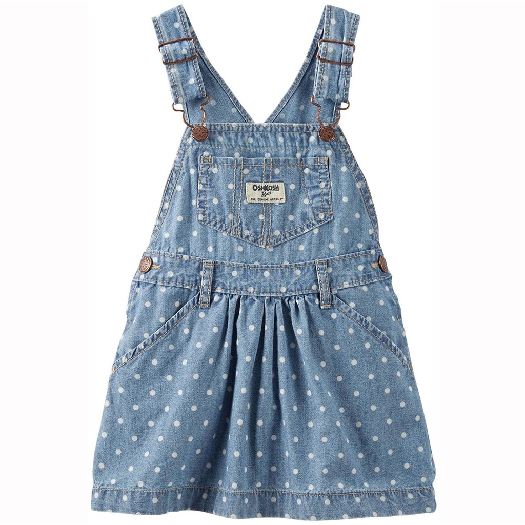Yếm jean Oshkosh cho bé gái 6m-24m Y110