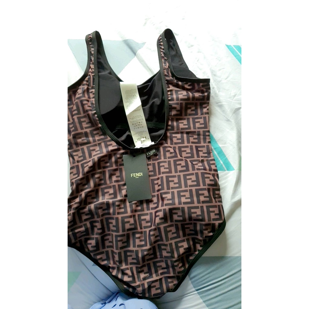 Đồ Bơi Một Mảnh Màu Nâu Lycra® Áo Tắm