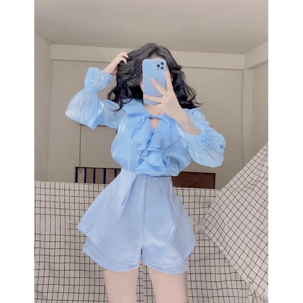 SET ÁO CỔ BÈO + CHÂN VÁY