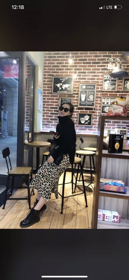 Chân váy len midi da báo (sẵn) | BigBuy360 - bigbuy360.vn