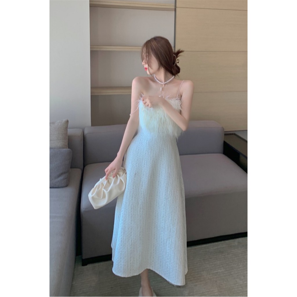 [Mã FAGREEN1505 giảm tới 30K đơn 99K] Váy trắng hai dây thiết kế cao cấp Momisa chất đẹp đủ size | BigBuy360 - bigbuy360.vn