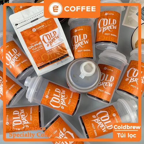 Bình ngâm Ủ cà phê cold brew 500ml có nắp đậy chống bay mùi cà phê và giữ hương vị cafe cực tốt từ Lifeup E COFFEE