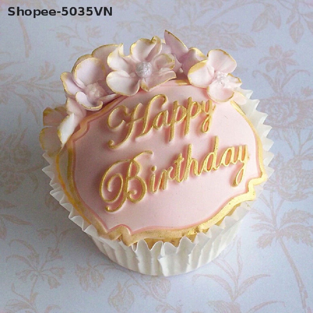 Khuôn Silicone Tạo Hình Chữ Happy Birthday Trang Trí Bánh {akindofstar1.vn}
