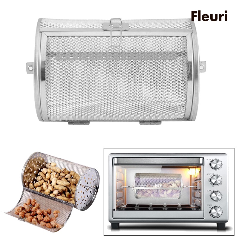 Lồng nướng hạt đậu xoay 120x180mm tiện dụng cho lò nướng bbq