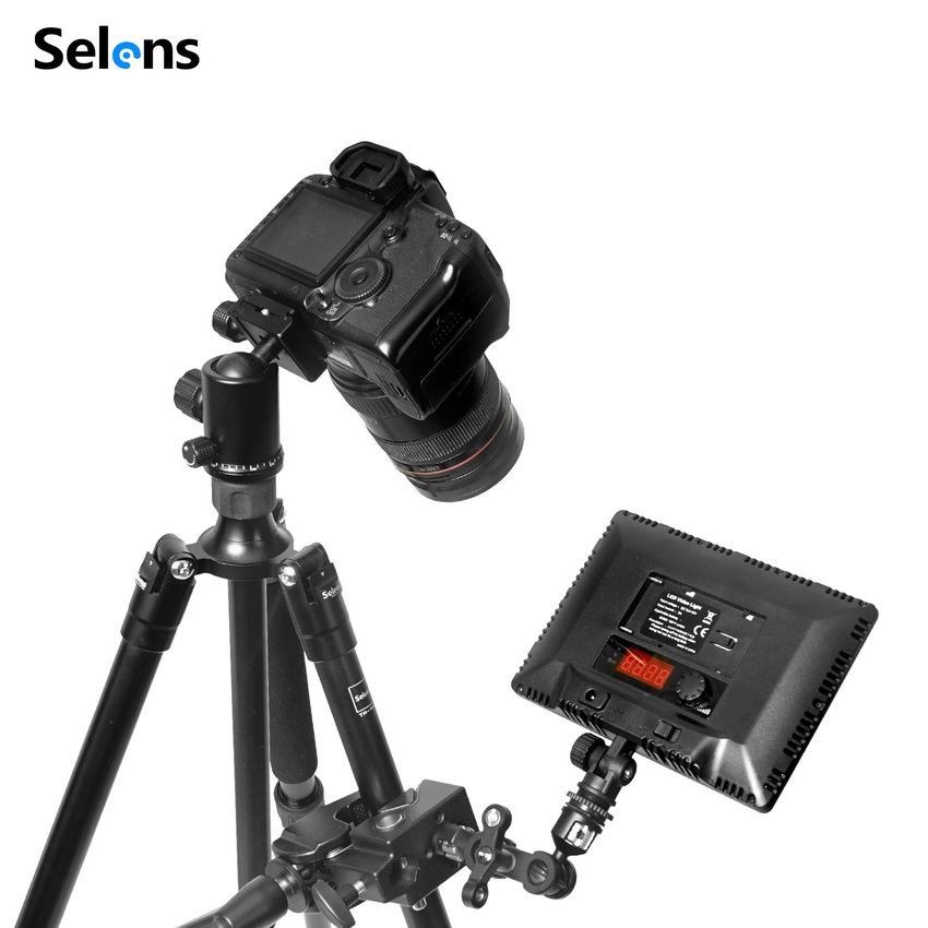 Cánh Tay Nối Máy Ảnh Đầu Bi Kép Selens 1 / 4 3 / 8 Inch