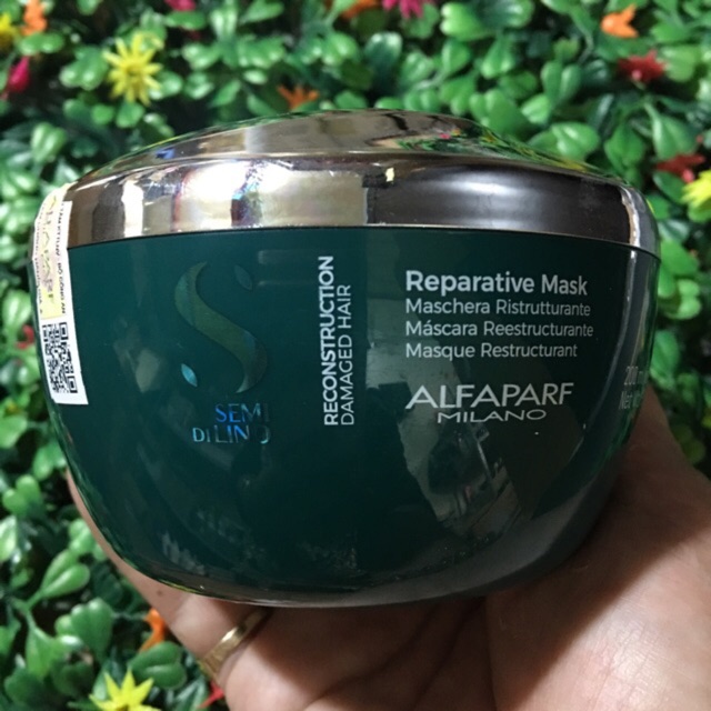 Mặt nạ reconstruction phục hồi tóc hư tổn Semi Dilino Reparative Mask Alfaparf 200ml