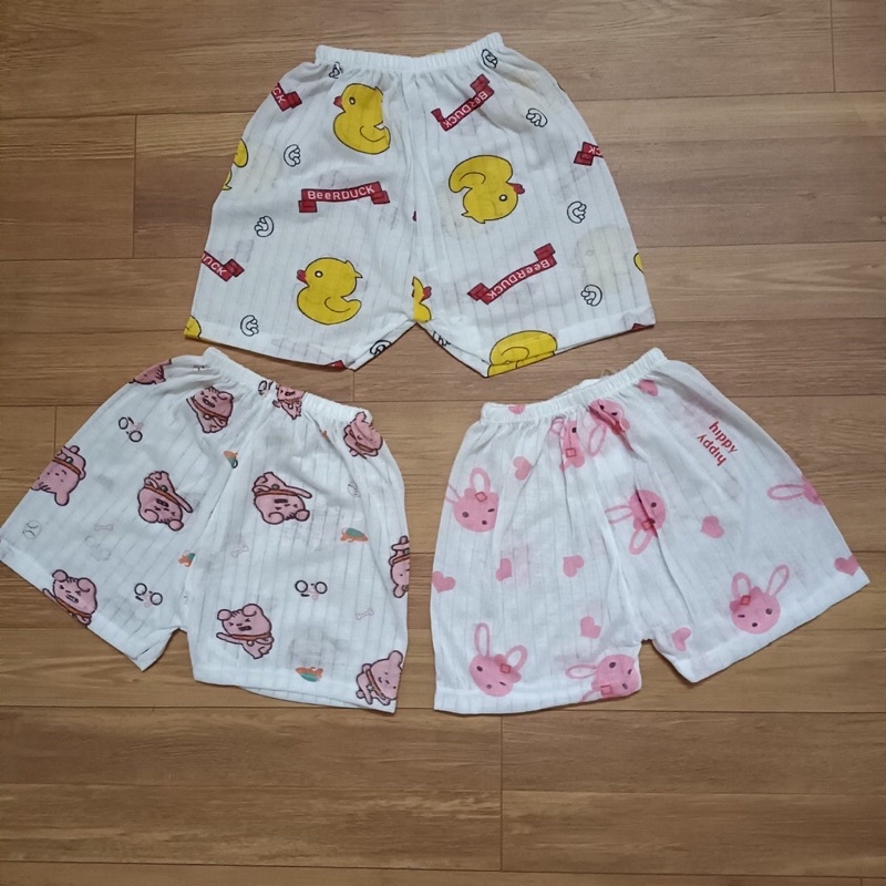 COMBO 10 QUẦN ĐÙI COTTON GIẤY BÉ TRAI BÉ GÁI