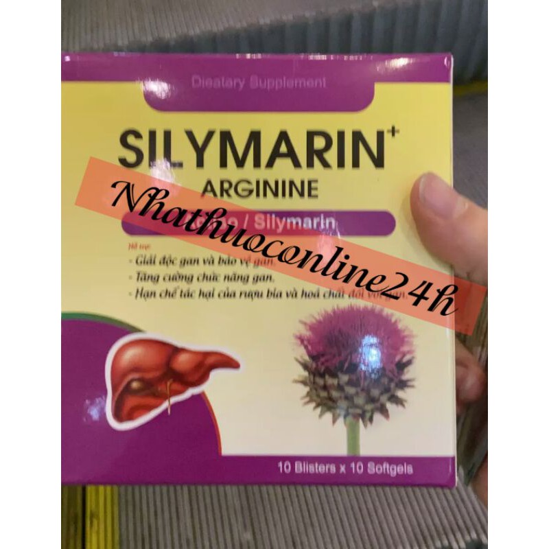 Bổ gan SILYMARIN ARGININE Tím