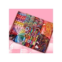 Hộp cột tóc 780 chi tiết cho bé có hộp đựng siêu xinh