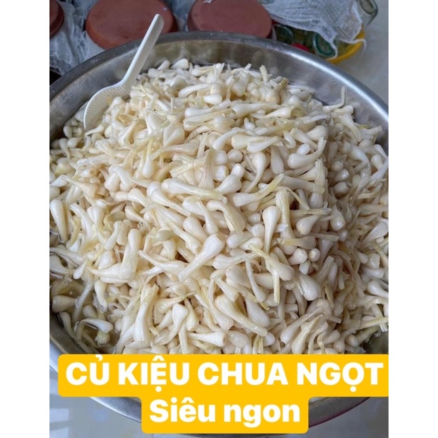 500g Dưa Kiệu Nhà Làm Chua Ngọt Siêu Ngon