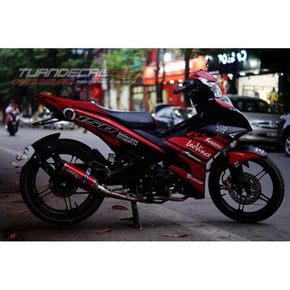 Tem Trùm Exciter 150 Arkapovic đỏ đen