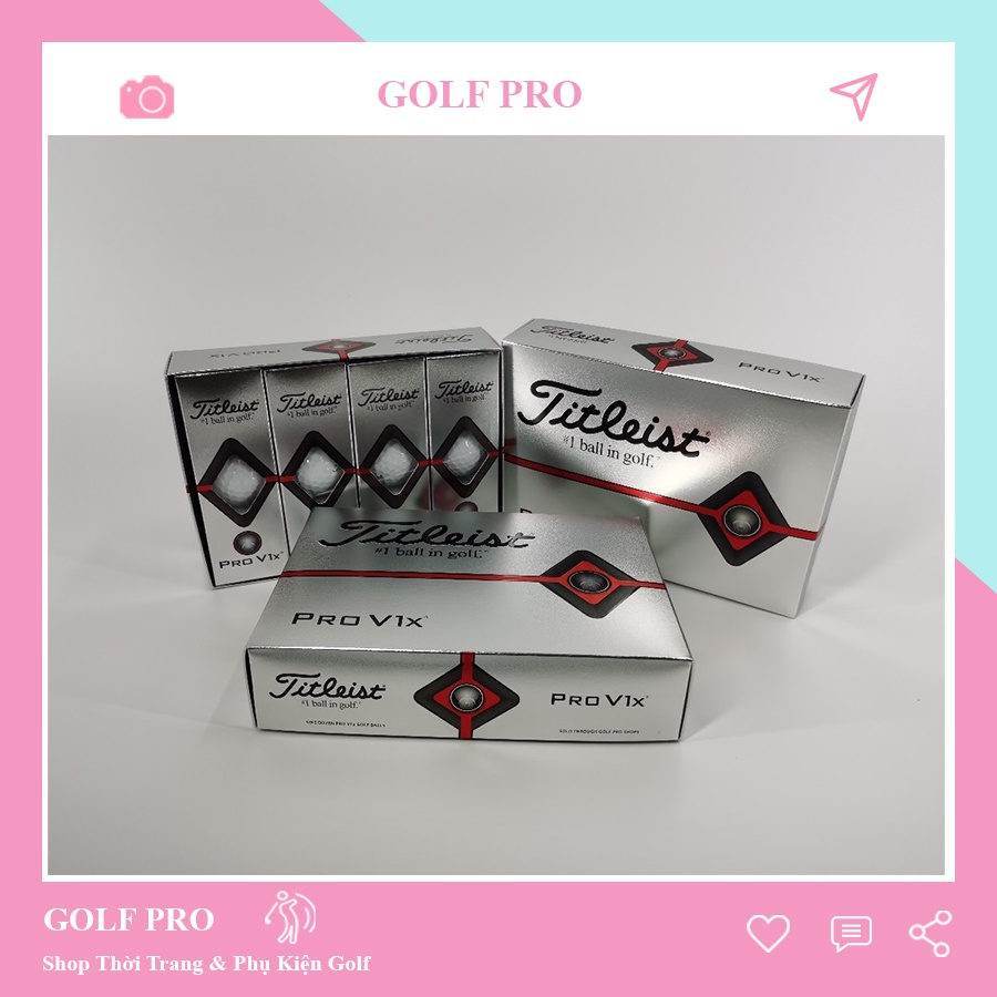 Bóng golf Titleist Pro V1 mới full box cao cấp 1 hộp 12 quả shop GOLF PRO BB003