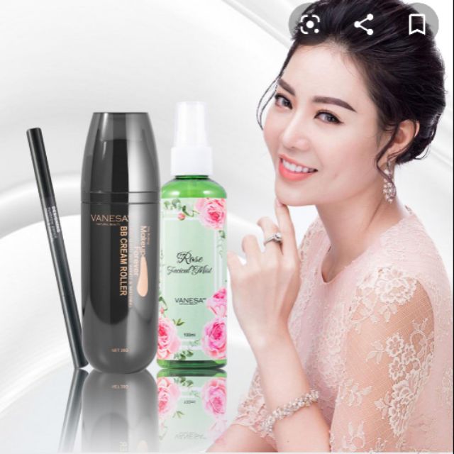 Kem nền vanesa + xịt khoáng