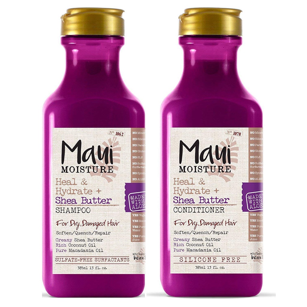 Dầu gội & dầu xả dưỡng ẩm sâu MAUI Shea Butter 385ml