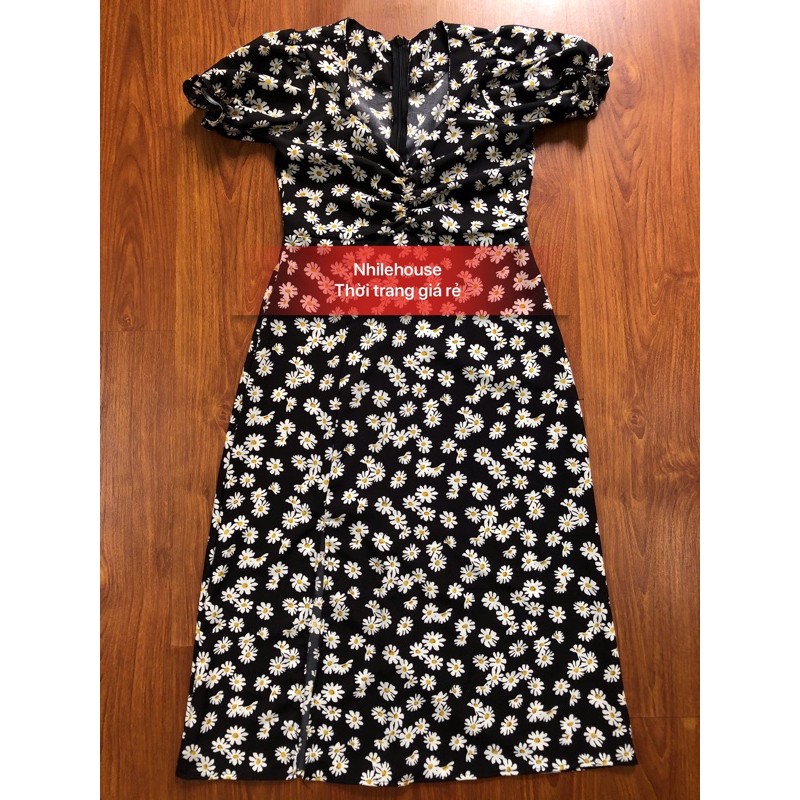 🌹VÁY CÚC HỌA MI DÁNG DÀI XẺ ĐÙI SIÊU RẺ | BigBuy360 - bigbuy360.vn