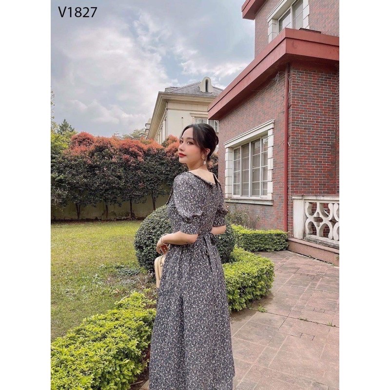 Váy Hoa nhí hai màu xanh và nâu(ảnh thật)👉Có sẵn | BigBuy360 - bigbuy360.vn