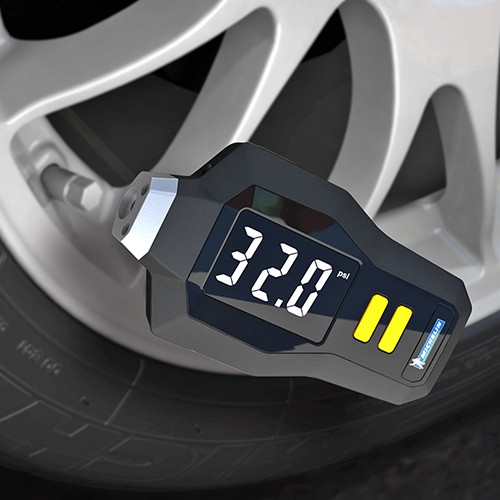 Máy đo áp suất và độ mòn gai lốp xe kỹ thuật số Michelin 12293 - nhỏ gọn, tiện lợi, dễ dàng sử dụng