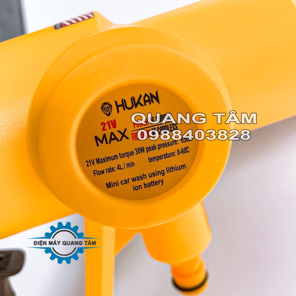 Máy Xịt Rửa - Rửa Xe Pin 21V Hukan HK-577 [Chính Hãng]