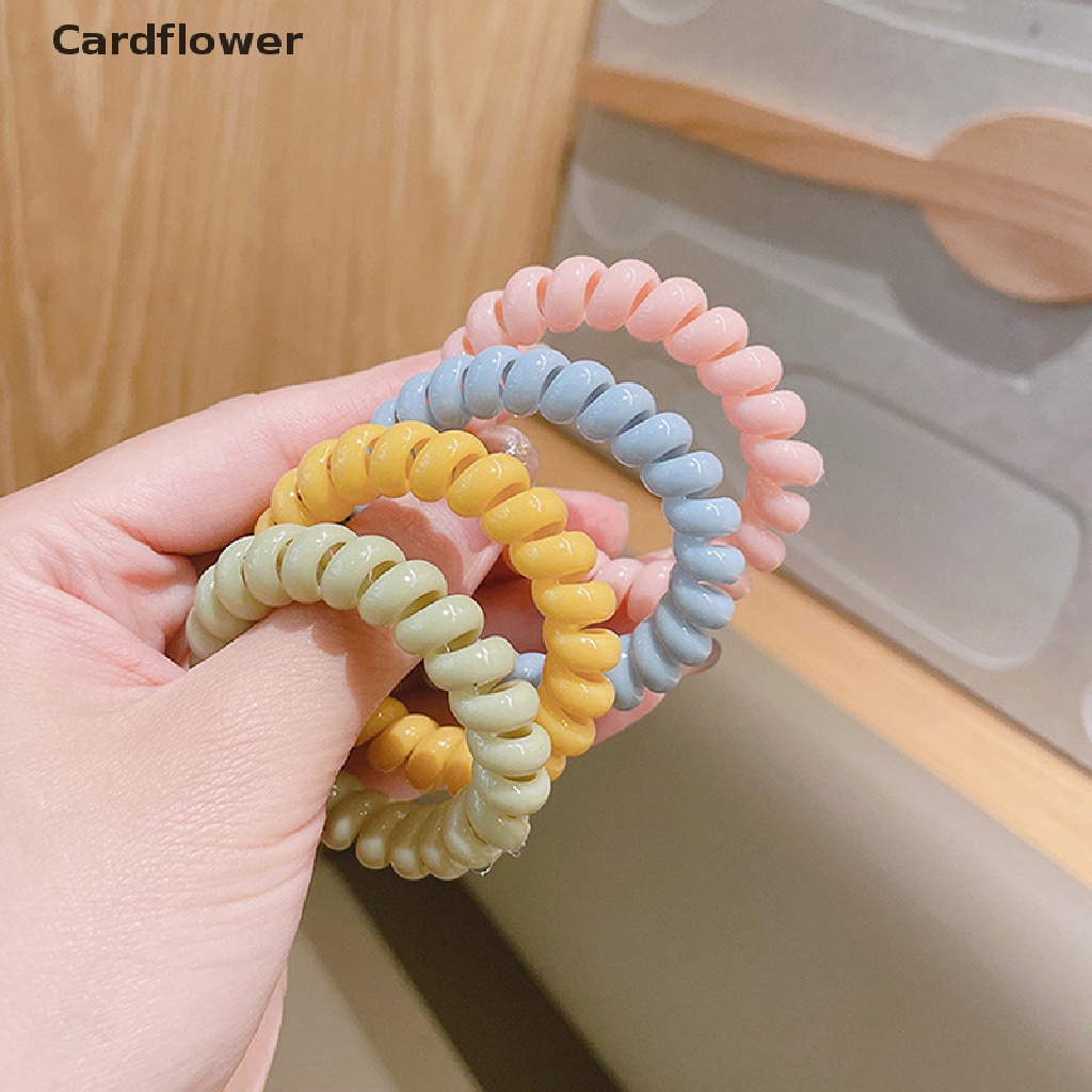 &lt; Cardflower &gt; Dây Điện Thoại Cao Su Co Giãn Không Để Lại Dấu Vết Nhiều Màu Sắc Đang Giảm Giá