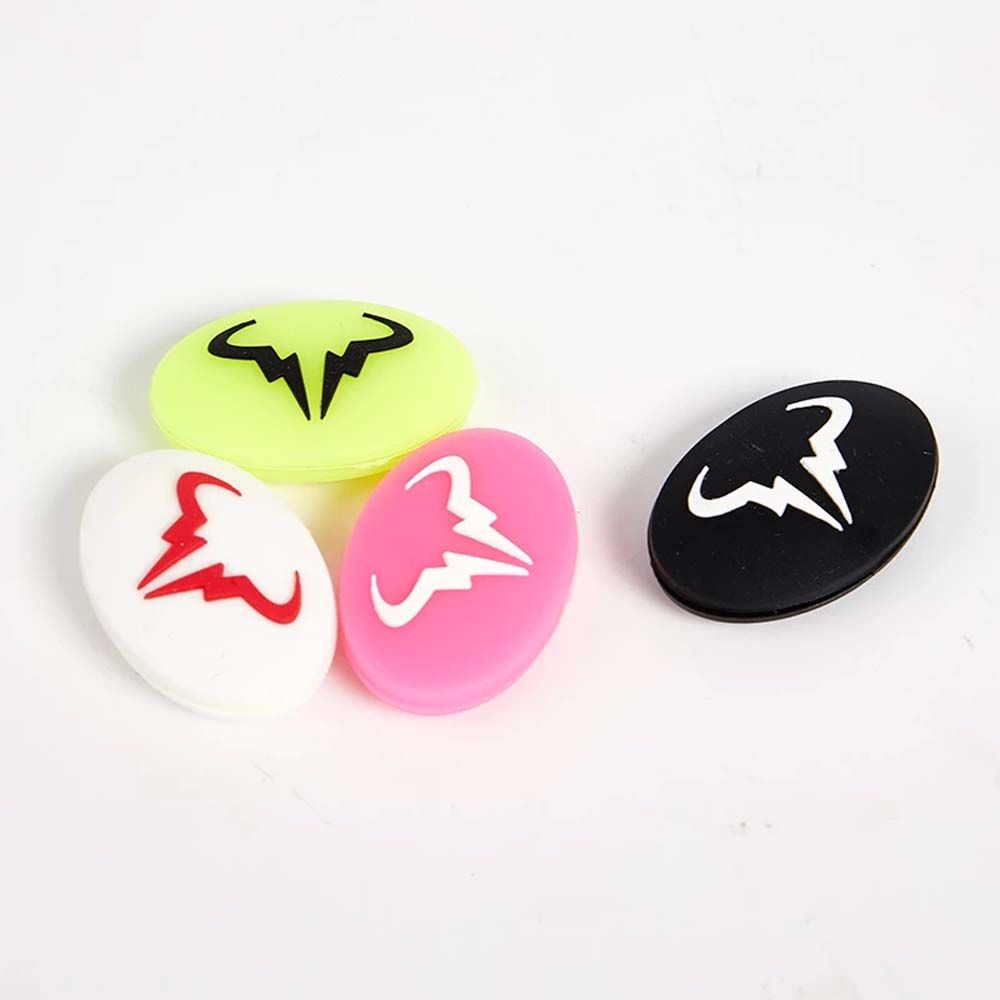 Phụ kiện silicon gắn vợt tennis giảm chấn chống rung lắc chống sốc họa tiết hoạt hình nhiều màu sắc