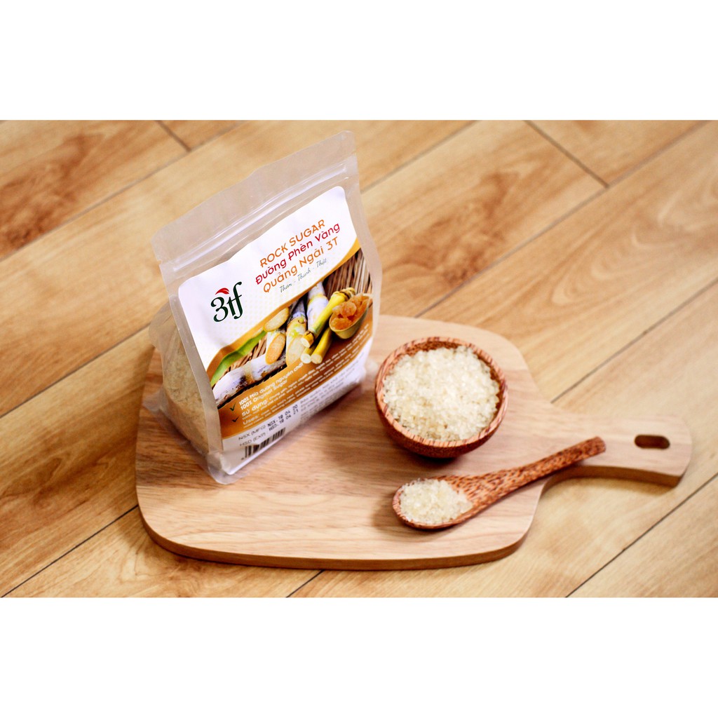 Đường phèn vàng nguyên chất 3T FOOD (Loại hạt)