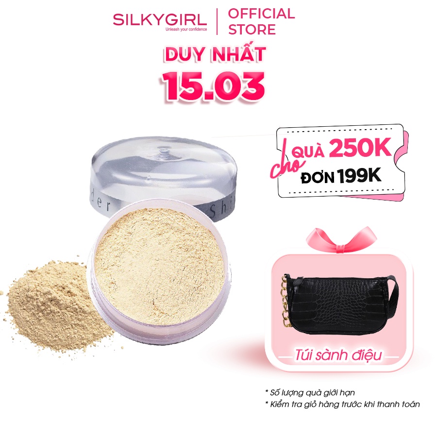 Phấn Phủ Dạng Bột Chống Nhờn Silkygirl Shine Free Loose Powder 15g