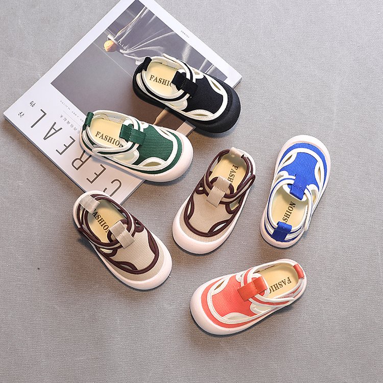 Giày sandal Vải canvas Thời Trang Xuân Hè Cho Bé Trai