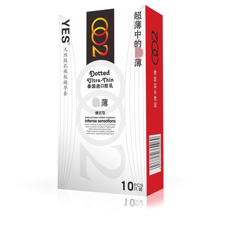 Bao Cao Su Siêu Mỏng Yes 002 - Hộp 10 Cái