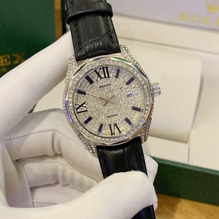 [Full box cao cấp] Đồng hồ nam Rol bản full diamonds cao cấp - tặng hộp như ảnh - bảo hành 12 tháng hàng siêu cấp