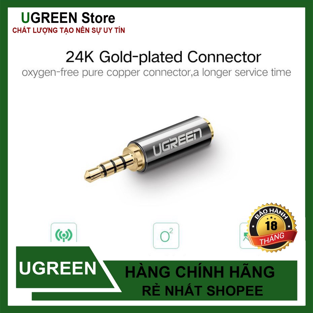 Đầu chuyển Audio 2.5mm sang 3.5mm UGREEN 20501