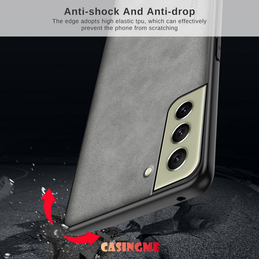 Ốp Điện Thoại Da Cừu Viền TPU Chống Sốc Cho Samsung Galaxy S21 FE Samsung S21FE S 21 FE 21FE Faith 5G