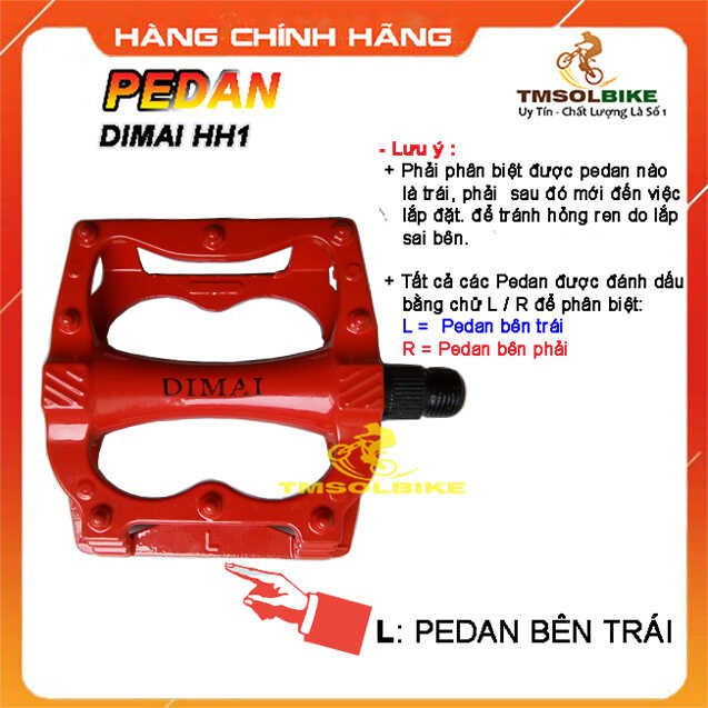 (Màu Xanh Nước Biển - Blue) Pedan Bàn Đạp Xe Đạp Full Hợp Kim Nhôm Siêu Nhẹ Chống Trượt Pedal Xe Đạp Nhôm Siêu Bền