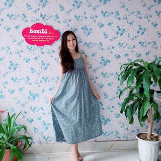 Maxi, Váy bầu, đầm bầu suông big size thời trang Maxi dài 2 dây