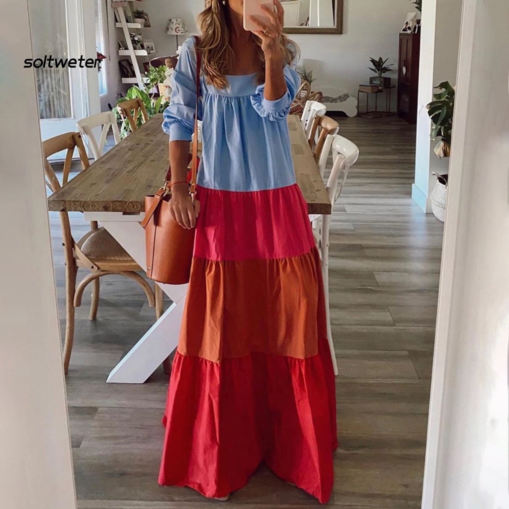 Đầm Dáng Dài Xếp Ly Cỡ Lớn Phong Cách Đường Phố Thời Trang Cho Nữ