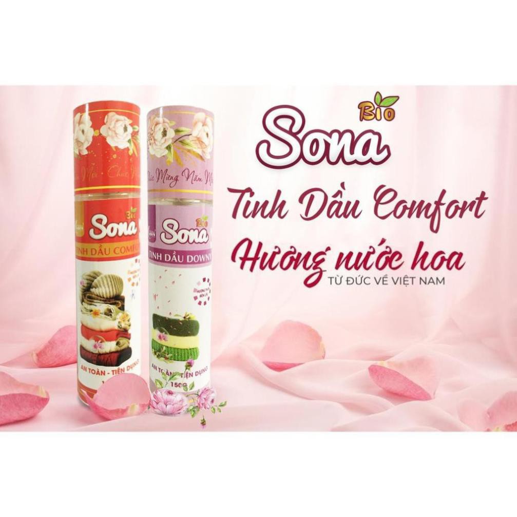 Xịt Thơm Quần Áo SoNa, Xả Vải Khô - Tinh Dầu Comfort & Downy 150ml