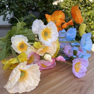 HOA ANH TÚC ( poppy) giả DECOR