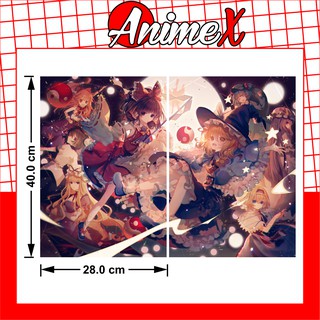 Combo 2 tấm poster a3 anime Touhou gensou mangekyou đông phương huyễn tưởng by AnimeX