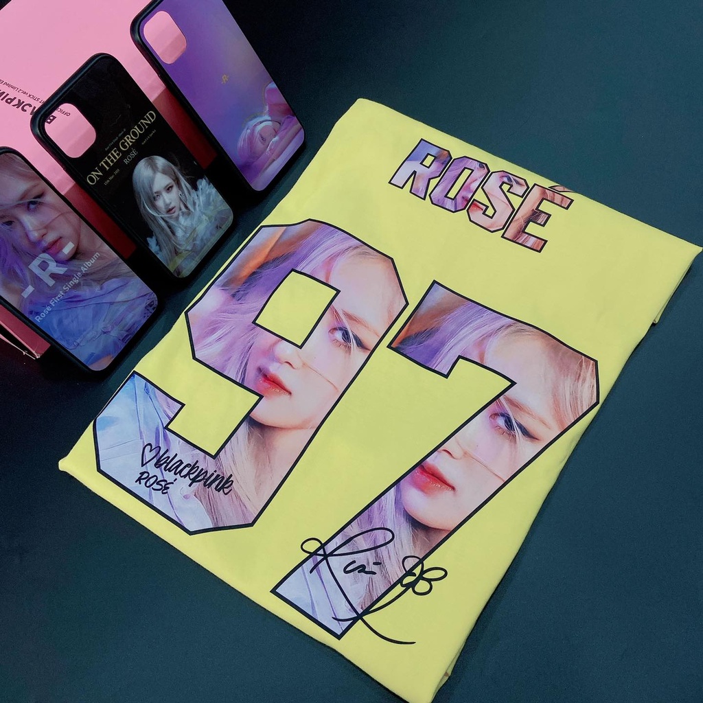 Áo thun K-pop ROSÉ BLACKPINK album - R - nhiều màu dành cho BLINKS