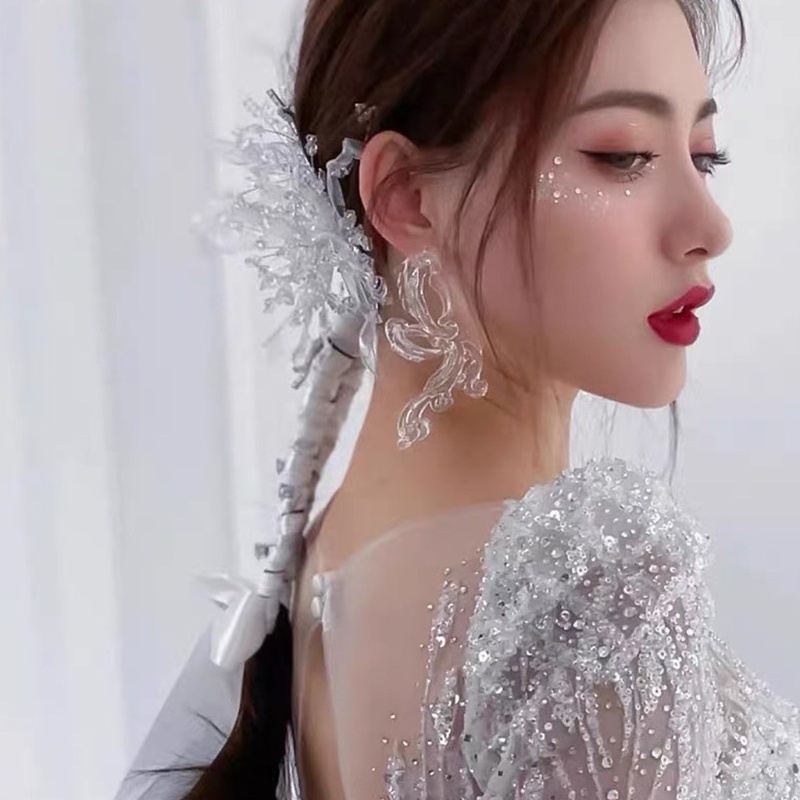 Vòng Hoa Pha Lê Handmade Xinh Xắn Dành Cho Cô Dâu