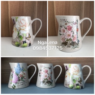 LỌ CẮM HOA DÁNG BÌNH SỮA VINTAGE