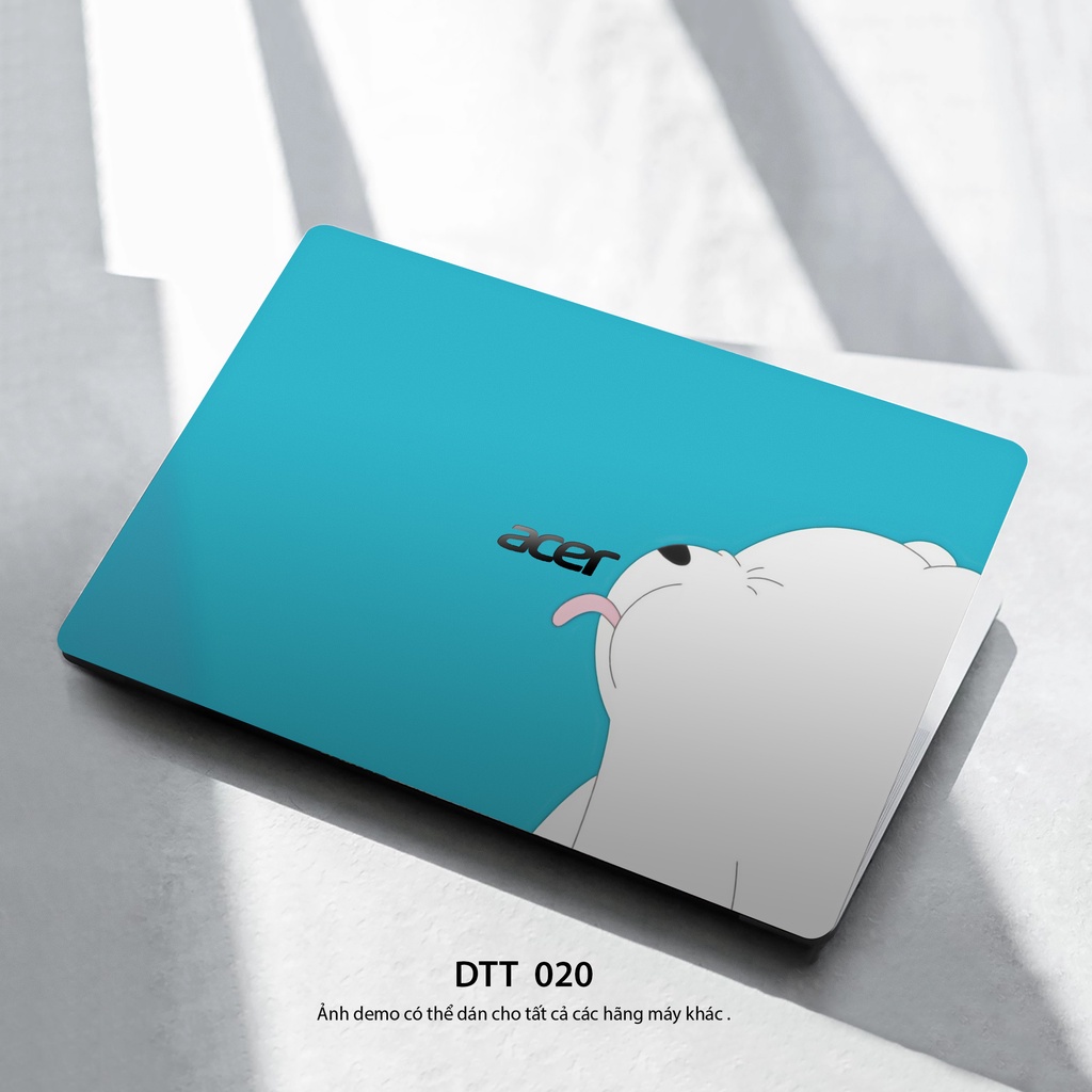 Miếng Dán Laptop Mẫu Chủ Đề WeBarBear Siêu Dễ Thương