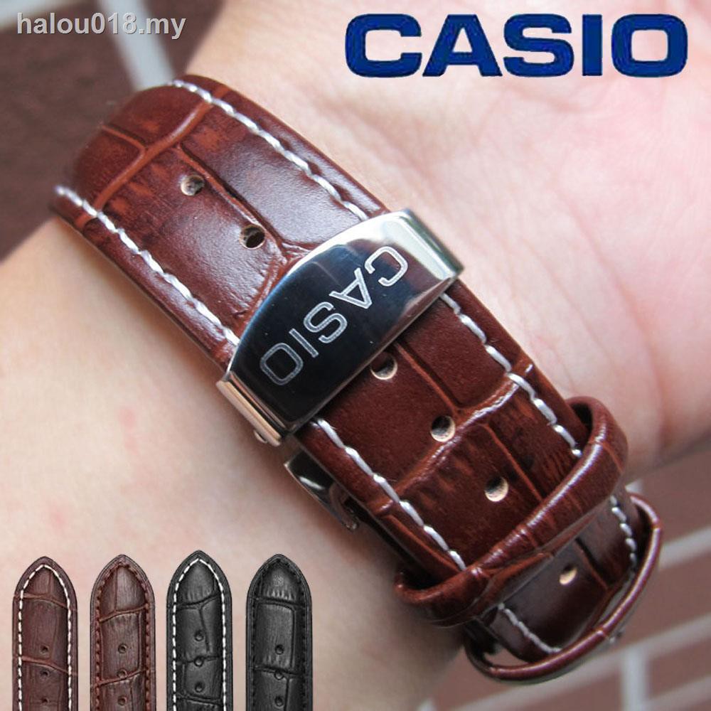 Dây Đeo Bằng Da Cho Đồng Hồ Casio Bem506 Mtp1375 501 1381 517 20-22 mm