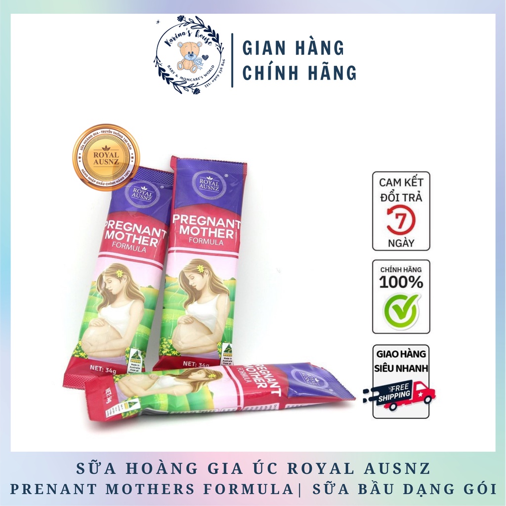 SỮA BẦU HOÀNG GIA ÚC ROYAL AUSNZ Dạng gói 34g/gói