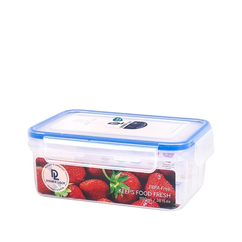 Hộp đựng thực phẩm CN bằng nhựa Double Lock 320ml,  230ml, 530ml, 1110ml, 2000ml - Nhập khẩu Thái Lan
