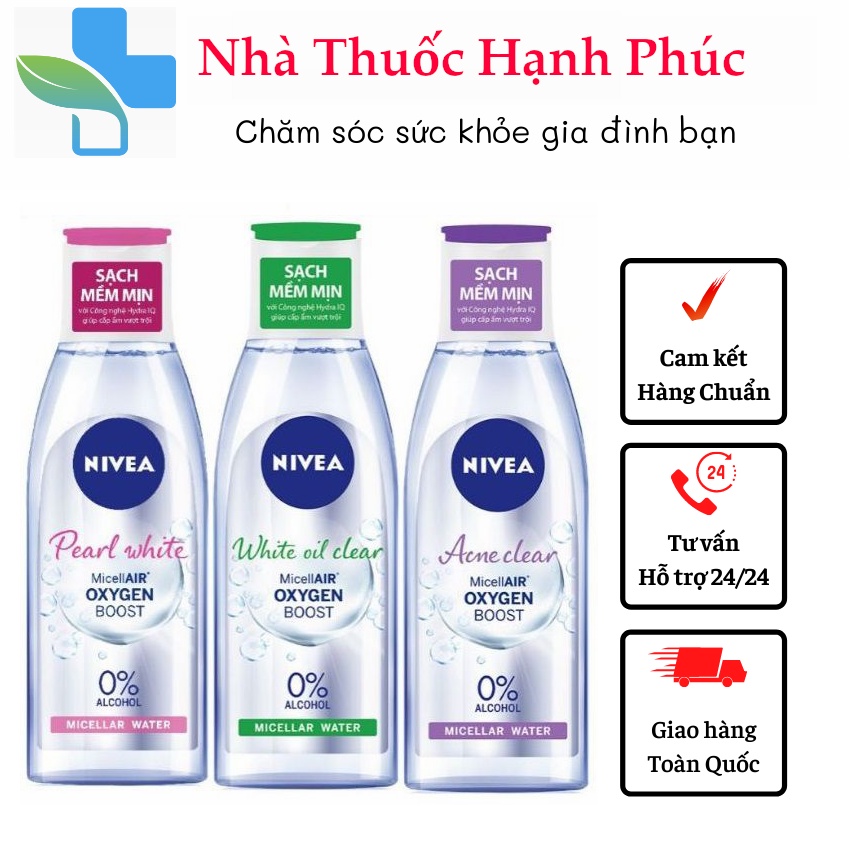 Nước tẩy trang Nivea cho da thường và da khô Extra Bright Makeup Clear Micellar Water