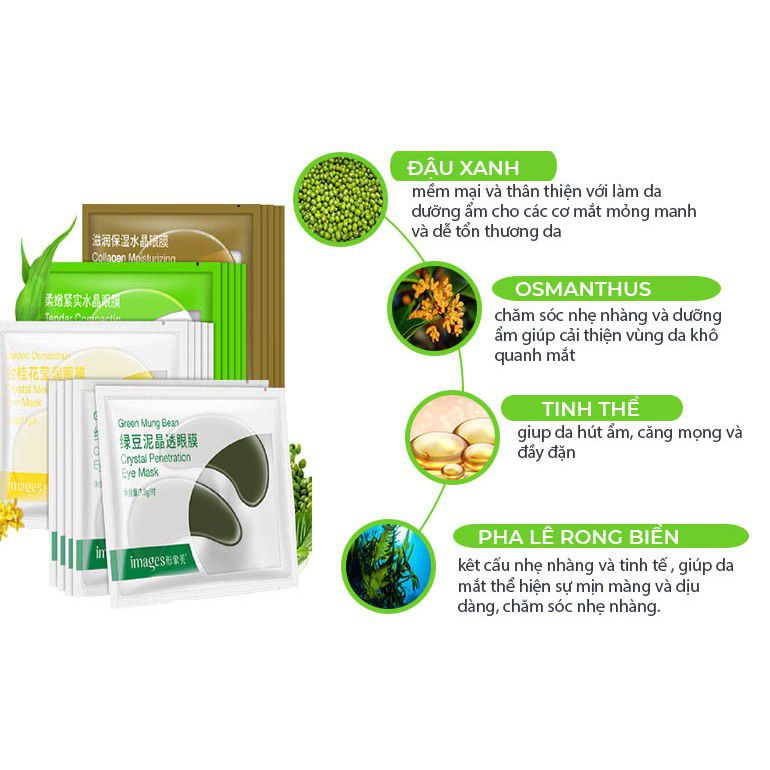 Mặt nạ mắt images cung cấp ẩm giảm nếp nhăn bọng mắt dưỡng ẩm mờ thâm DAKAVA MNM01 | BigBuy360 - bigbuy360.vn